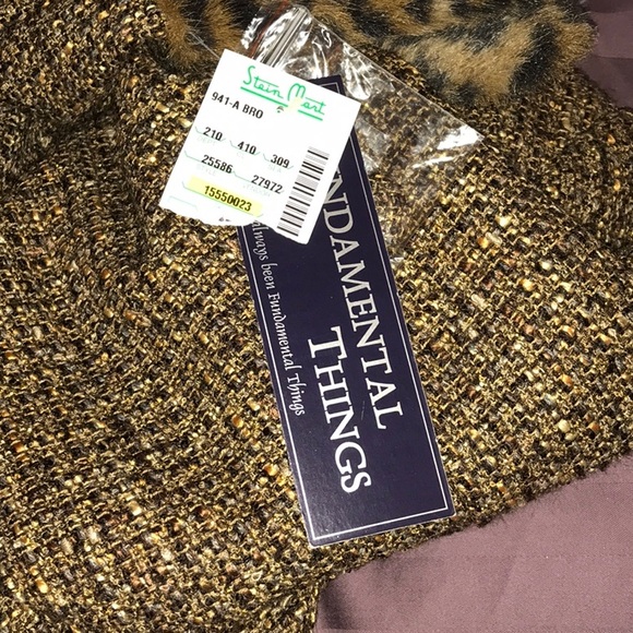 Fundamental Things. Jacket with faux fur trim. - Picture 8 of 8